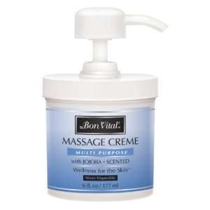  Bon Vital   Multi Purpose Massage Creme 6oz Jar Beauty