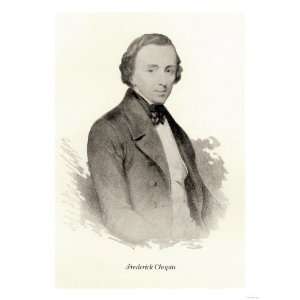  Frederick Chopin Giclee Poster Print, 9x12