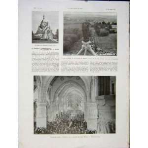  Marne Chapel Victory Military Church French Print 1931 