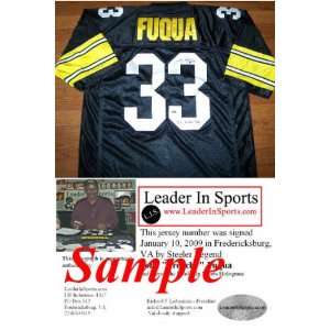 Frenchy Fuqua   Immaculate Reception Signed Jersey   Pittsburgh 