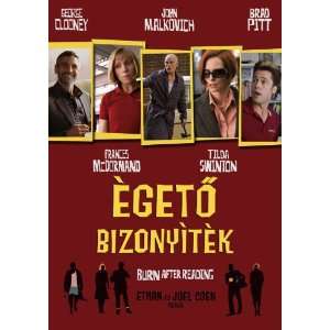  Burn After Reading (2008) 27 x 40 Movie Poster Hungarian 