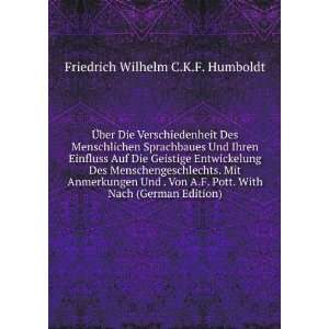   Von A.F. Pott. With Nach (German Edition) Friedrich Wilhelm C.K.F