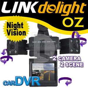 270° 8 Infrared Night Vision Light Car Vehicle DVR Recorder Dual 