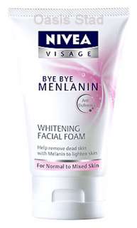 NIVEA VISAGE   BYE BYE MELANIN WHITENING FACIAL FOAM  