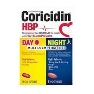  Coricidin Hbp Day Night Tabs Size 24 Health & Personal 