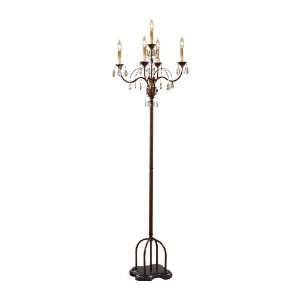  Murray Feiss FL6290PAL/DW, Anora Crystal Floor Lamp with 
