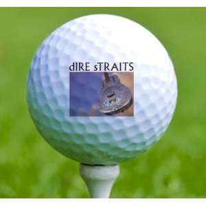  3 x Rock n Roll Golf Balls Dire Straits Musical 