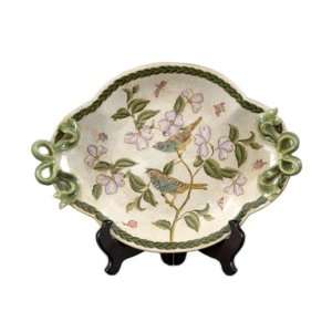  Graslin Porcelain Avian & Floral Pattern Decorative 