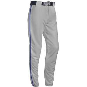 Teamwork Piped 12 Ounce Poly Baseball Pants 3728 337 SILVER/NAVY AS 31 