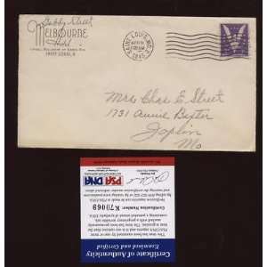  1945 Gabby Street Signed Envelope (2X) PSA/DNA   MLB Cut 