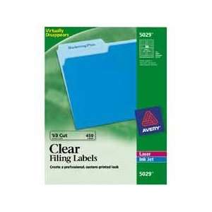  Avery Clear Top Tab Filing Labels