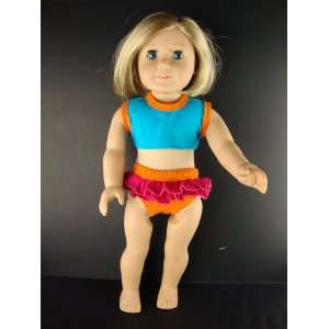  Colorful Tankini Swim Suit Designed for 18 Inch Doll Like 