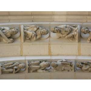  on the Arch, Vezelay Basilica, Vezelay, Yonne, Burgundy, France 