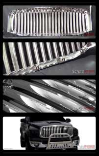   abs chrome vertical style front grill about this item 100 % brand new