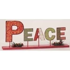  Pack of 2 Rejoice Peace Iron Table Top Christmas Decor 