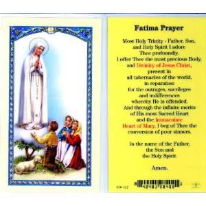  Our Lady of Fatima Holy Card (800 402) (E24 225)