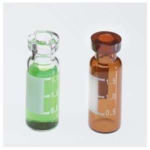 National Scientific Crimp Top Vials, Vial Plastic W/glass 100/pk 