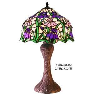  Tiffany Style Iris Table Lamp