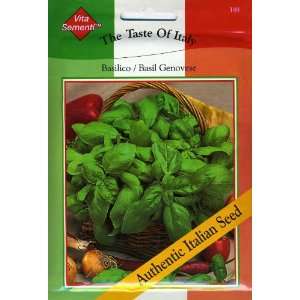   Morgan 188 Vita Basilico Genovese Seed Packet Patio, Lawn & Garden