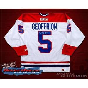  Bernie Geoffrion Autographed/Hand Signed Montreal 