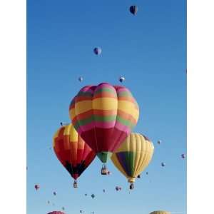  Colorful Hot Air Balloons in Sky, Albuquerque, New Mexico 