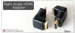 HDMI RIGHT ANGLE/ANGLED 90 DEGREE ADAPTER/CONNECTOR   MALE TO FEMALE 