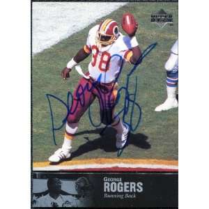   Deck Legends Autographs #AL159 George Rogers Sports Collectibles