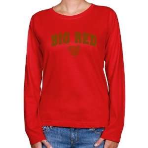  Cornell Big Red Red Logo Arch Classic Fit T shirt  Sports 