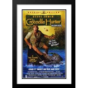 Crocodile Hunter Collision 32x45 Framed and Double Matted Movie 