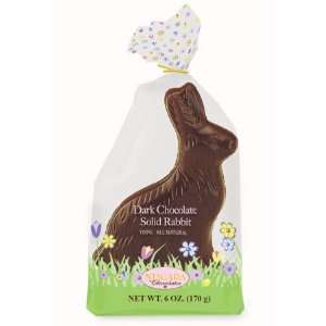 Solid Dark Chocolate Rabbit 6 oz. 1 Grocery & Gourmet Food