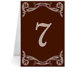  Wedding Table Number Cards   Vizcaya Coco #1 Thru #47 