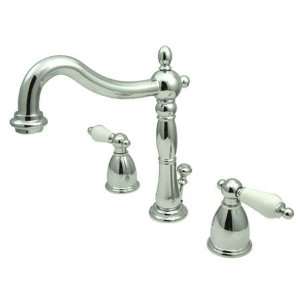   Spread Lavatory Faucet with French Lever Handle, Oil Rubbe Home