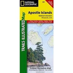 National Geographic Map Apostle Islands #235  Sports 