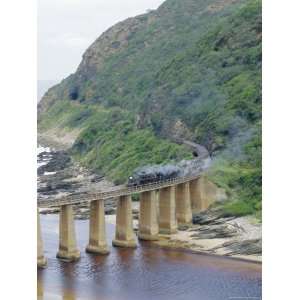  Route, Outeniqua Choo Tjoe on Kaimaans River Bridge, South Africa 