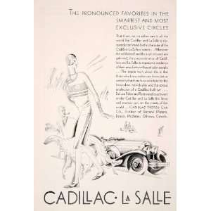  1929 Ad Antique Cadillac La Salle Convertible Luxury Cars 