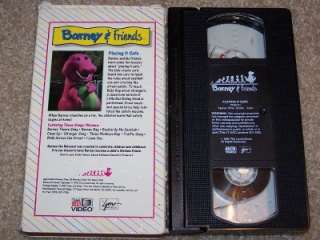 Barney and Friends Time Life Video VHS #1 Playing It Safe Tested 