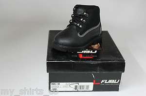 Fubu Contendor 2 All Black Authentic Vintage Toddler Baby Boots New 