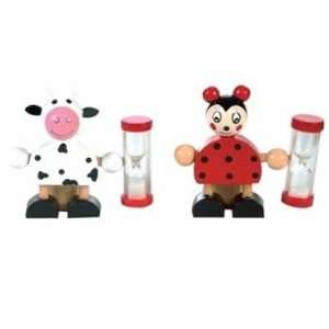  Think Pink Wooden Tooth Brush Holder (Cow) Toys & Games