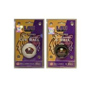  LSU Cue and Eight Ball Pool Set