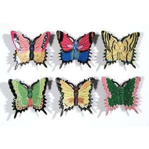 Wholesale Pack Handpainted Assorted Butterfly Insect Refrigerator 