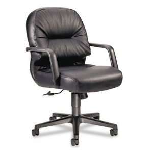   Leather 2090 Pillow Soft Series Managerial Mid Back Swivel/Tilt Chair