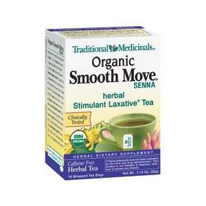   Medicinals Smooth Move Herbal Tea, Organic, Stimulant Laxative, 16 ct