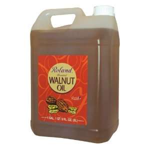 Roland Roasted Walnut Oil from France, 5 Liter Bottle  