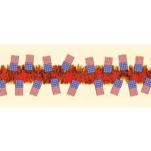  Patriotic Flags Tinsel Garland   15