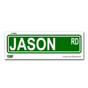 Jason Street Road Sign   8.25 X 2.0 Size   Name Window 