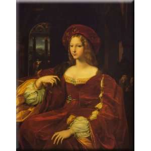  Joanna of Aragon 13x16 Streched Canvas Art by Raphael 