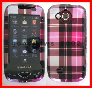 for Verizon Samsung U370   Pink Checker Hard Case Phone Cover 