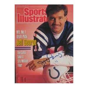 Jeff George autographed Sports Illustrated Magazine (Indianapolis 