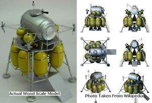 Altair Lunar Surface Access Module Wood Model Reg FS  