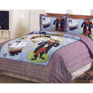  Pirates Cove Twin Quilt with Pillow Sham